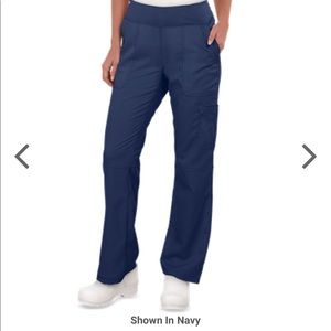 Purple Label by Healing Hands ROYAL BLUE Yoga 5-pocket scrub pant